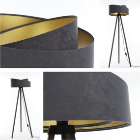 Lampadar GALAXY 1xE27/60W/230V gri/maro