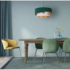 Duolla - Lustră pe cablu KOBO 1xE27/15W/230V verde/roz-auriu/crem