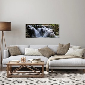 Tablou - Cascadă în junglă (120x50 cm)