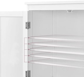 Dulap cu 2 uși și 2 sertare 60x30x110 cm