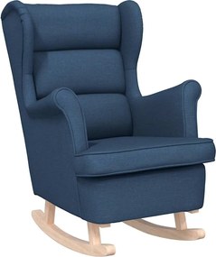 vidaXL Scaun balansoar, albastru, 74x90x102 cm, material textil