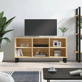 826999 vidaXL Comodă TV, stejar sonoma, 103,5x30x50 cm, lemn compozit