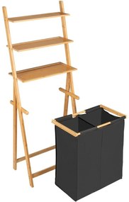Wenko Rafters cu coș pentru rufe Ecori, 152 x 35 x 57 cm