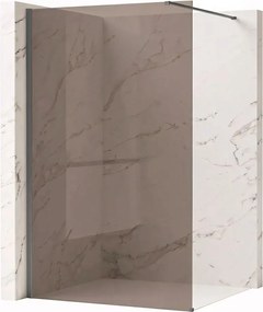 Paravan de dus fumuriu Rea Flexi Brown 100 cm Titan