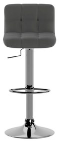 STONES Scaun din piele ecologică 36cm X 38.5cm H. 83/98cm | Aosom Romania