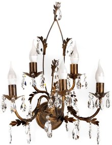 Aplică TERESA 5xE14/6W/230V bronz ONLI