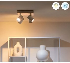 WiZ LED RGBW spot reglabil IMAGEO 4xGU10/4,9W/230V alb Wi-Fi