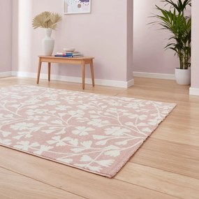 Covor roz deschis 120x170 cm Grace Floral – Catherine Lansfield