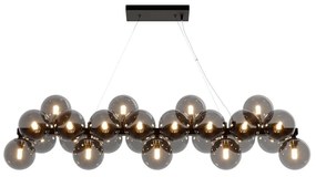 Lustra moderna design deosebit cu 25 de surse de lumina Dallas negru