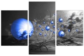 Tabloul bilelor albastru închis (90x60 cm)
