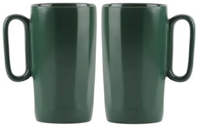 Căni verde-închis 2 buc. din gresie 330 ml Fuori – Vialli Design