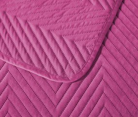 Cuvertura de pat din catifea mov cu model ARROW VELVET Dimensiuni: 170 x 210 cm