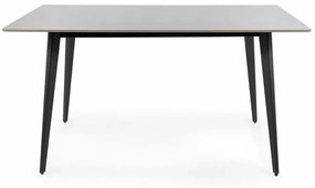 Masa Ivy gri/negru L140xl80 cm
