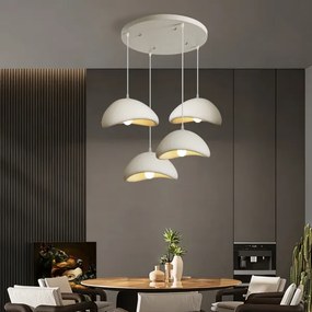 BRILAGI - Lustru suspendat pe cablu WABI SABI 4xE27/60W/230V alb