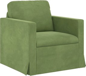vidaXL Canapea Verde deschis 78 x 78 x 80 cm Catifea