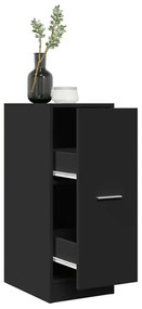 vidaXL Dulap de farmacie, negru, 30x41x77,5 cm, lemn prelucrat