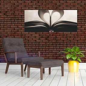 Tablou cu carte (120x50 cm)