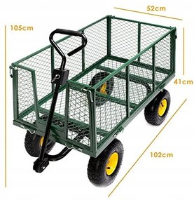 CĂRUCIOR DE GRĂDINĂ 3ÎN1 500KG 220L - WO02