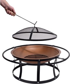 Coș pentru foc, cu capac Cattara Etna, ø 61 cm