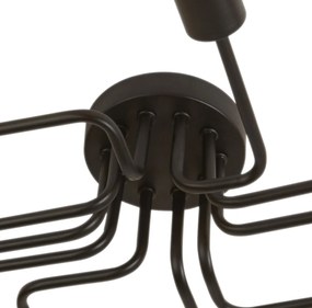Lustra aplicata stil industrial Circuit 10L negru mat 99210-10BK SRT