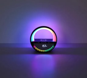 Globo 39907S - Lampă de birou reîncărcabilă LED RGBW Dot cu difuzor SOUNDRA LED/3,5W/5V 1800 mAh
