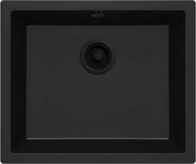 Deante Corda Flush chiuvetă din granit 55x46 cm negru ZQA_N10F