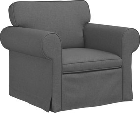 vidaXL Canapea Gri închis 95 x 82 x 80 cm țesătură