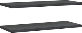 vidaXL Rafturi de perete 2 buc., 100x40x3 cm, negru oțel inoxidabil