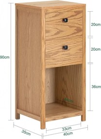 FAGO2 - Dulapior, 40 cm, comoda ingusta maro - Mobilier Baie Fago