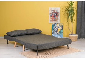 Canapea gri închis extensibilă 120 cm Folde – Artie