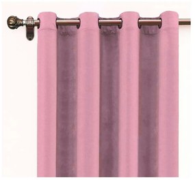 Draperie din catifea Velvet Atelier, 140 x 260 cm, roz