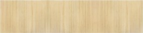 vidaXL Covor dreptunghiular, natural deschis, 70x300 cm, bambus
