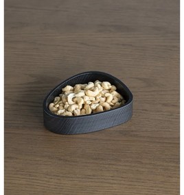 Cutie de depozitare neagră din lemn, decorativă 14x12,5x3 cm Curve S – LIND DNA