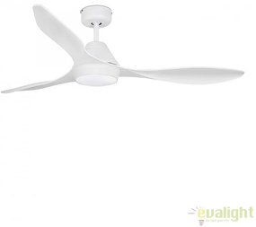 Lustra LED cu Ventilator si telecomanda design modern POLARIS alb 33346