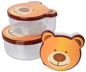 Cutie gustări pentru copii Bear 4 buc , 200 ml, 300 ml, 500 ml și 750 ml