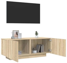 vidaXL Comodă TV, stejar sonoma, 100x35x40 cm, lemn prelucrat