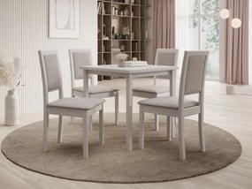 Scaun tapitat, din lemn, Nola XIII, ADRK Furniture (Culoare: Nuc inchis / Opium 99)