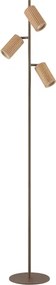 Brilliant - Lampadar LAKEWOOD 3xGU10/10W/230V maro