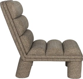 Fotoliu taupe cu tapițerie din țesătură bouclé Fern – Dutchbone