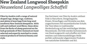 Perna din blana de oaie LW Noua Zeelanda, LW Heart Double Sided 40x33cm