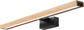 Brilagi - Iluminare LED pentru oglindă de baie 3în1 WOODY MIRROR LED/12W/230V IP44 negru/stejar