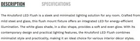 Plafoniera LED pentru baie IP44 Knutsford