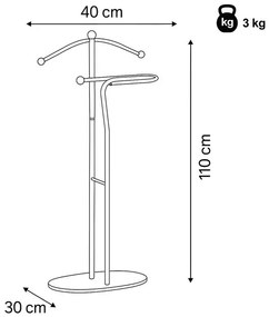 Suport de haine, crom + fag