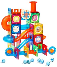 SET DE CONSTRUCTIE MAGNETIC - MARBLE RUN (102 PIESE) - MAGPLAYER (MPL-102)