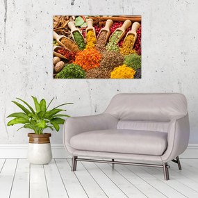Tablou - Condimente din întreaga lume (70x50 cm)