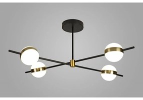 Lustra aplicata LED design Art Deco cu 4 surse de lumina Cuba