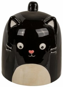 Cană din ceramică Pisică, 540 ml,  negru