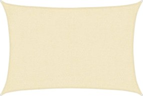 vidaXL Pânză parasolar, crem, 2 x 2,5 m, 160 g/m², HDPE