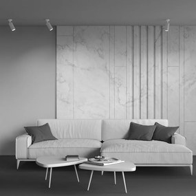 Aplica de perete / tavan design tehnic Focus alb