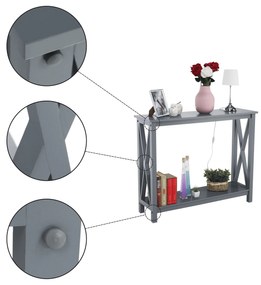 Măsuţă tip consolă, gri închis, SONET